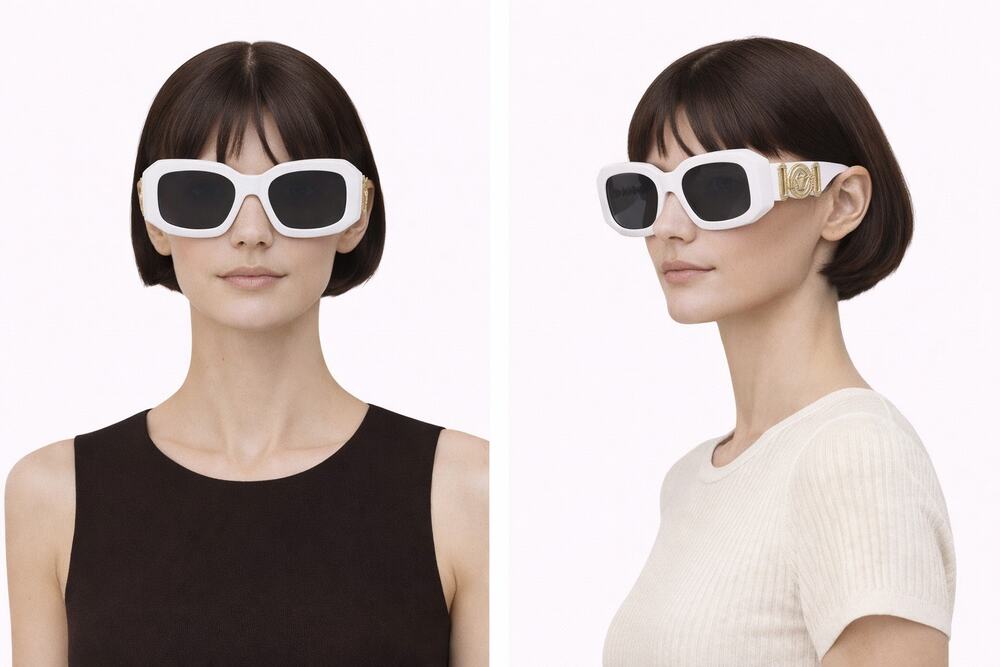 Versace VE4424U White  medusa Sunglasses